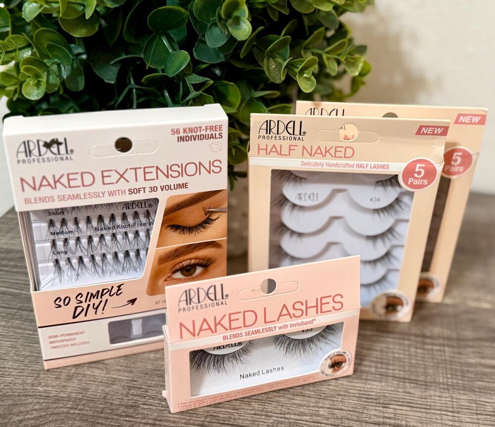 (4 Packs) Ardell Naked Lash Bundle – Extensions, Half Lashes & Style 433